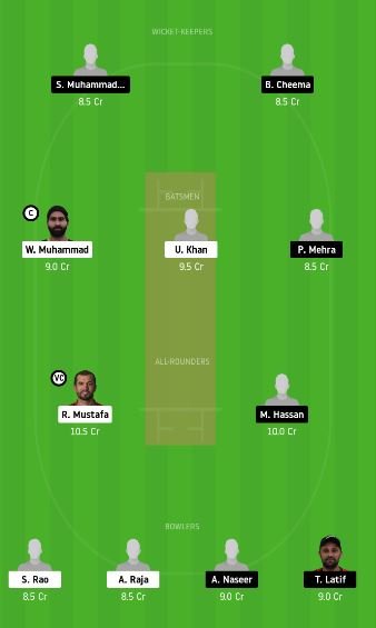 FUJ vs DUB dream11 team prediction