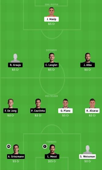 VLD vs BAR Dream11 Team fantasy Prediction