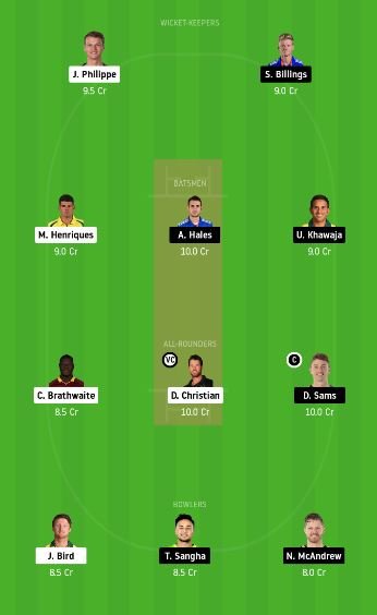 Six Vs Thu Dream11 Team Fantasy Cricket Prediction 48th Match Big Bash