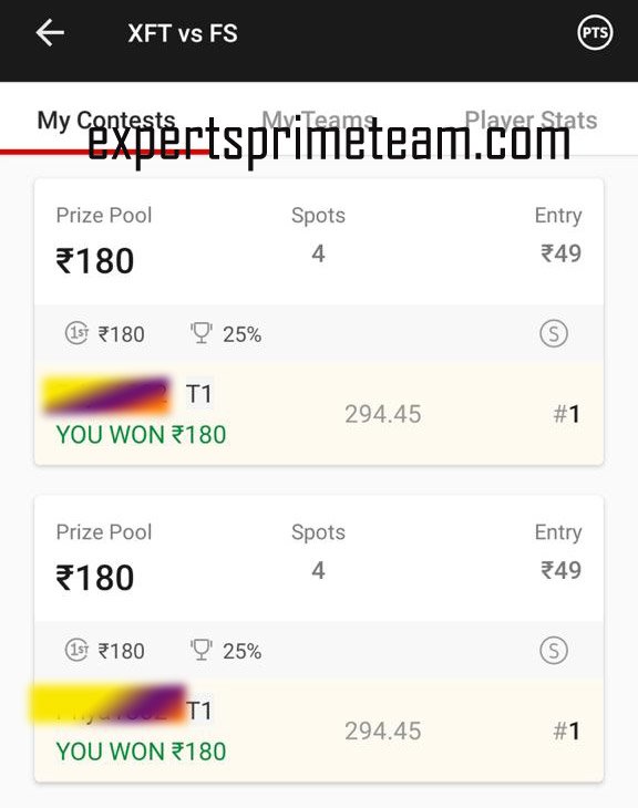 XFT-VS-PS-Dream11-Results--