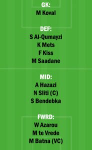 AFF vs ETT Dream11 Team fantasy Prediction Saudi Arabian League