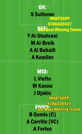 AGMK vs HLL Dream11 Team fantasy Prediction Asian Champions League