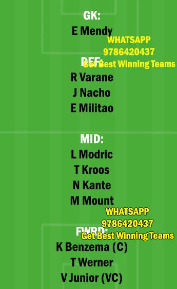 RM vs CHE Dream11 Team fantasy Prediction Champions League