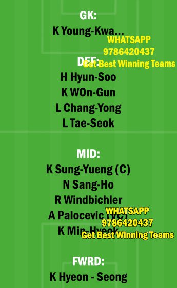 SE vs SEGN Dream11 Team fantasy Prediction Korean League