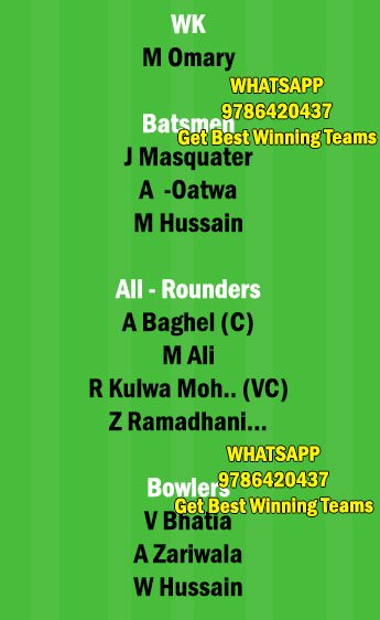 TWM vs TRG 10th Match Dream11 Team fantasy Prediction Tanzania T10 League