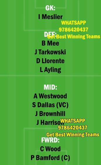 BUR vs LU Dream11 Team fantasy Prediction Premier League