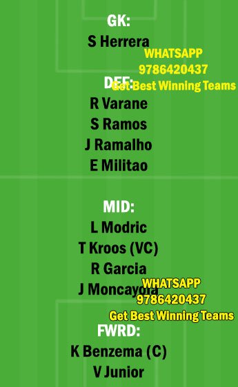 RM vs OSA Dream11 Team fantasy Prediction LaLiga Santander