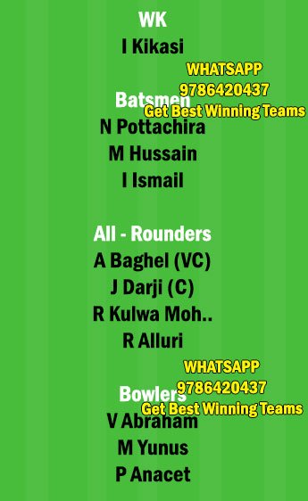 SBH vs TRG 15th Match Dream11 Team fantasy Prediction Tanzania T10 League