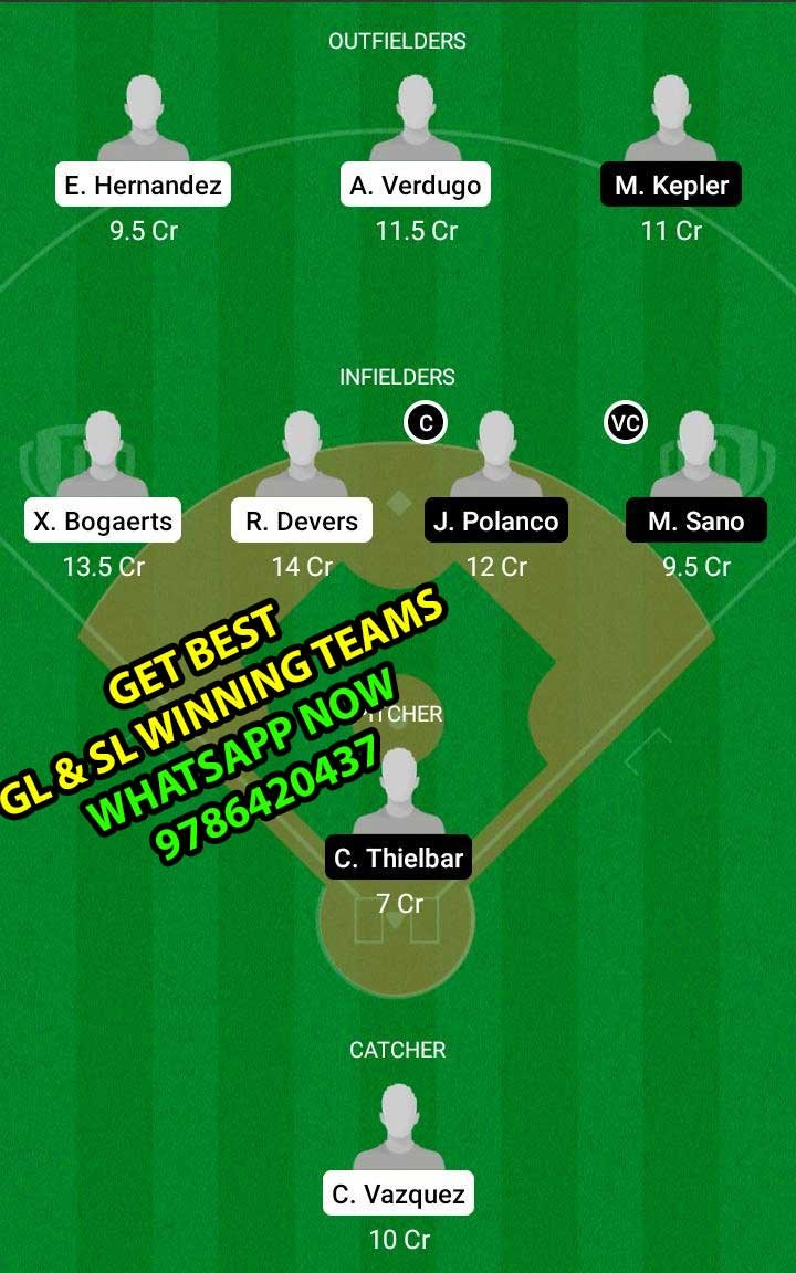 BRS vs MIT Dream11 Team fantasy Prediction MLB