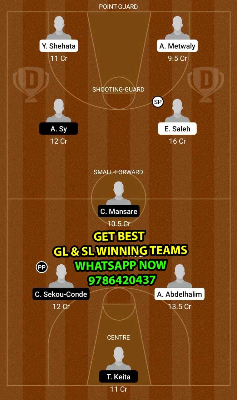 EGY vs GNA Dream11 Team fantasy Prediction AfroBasket