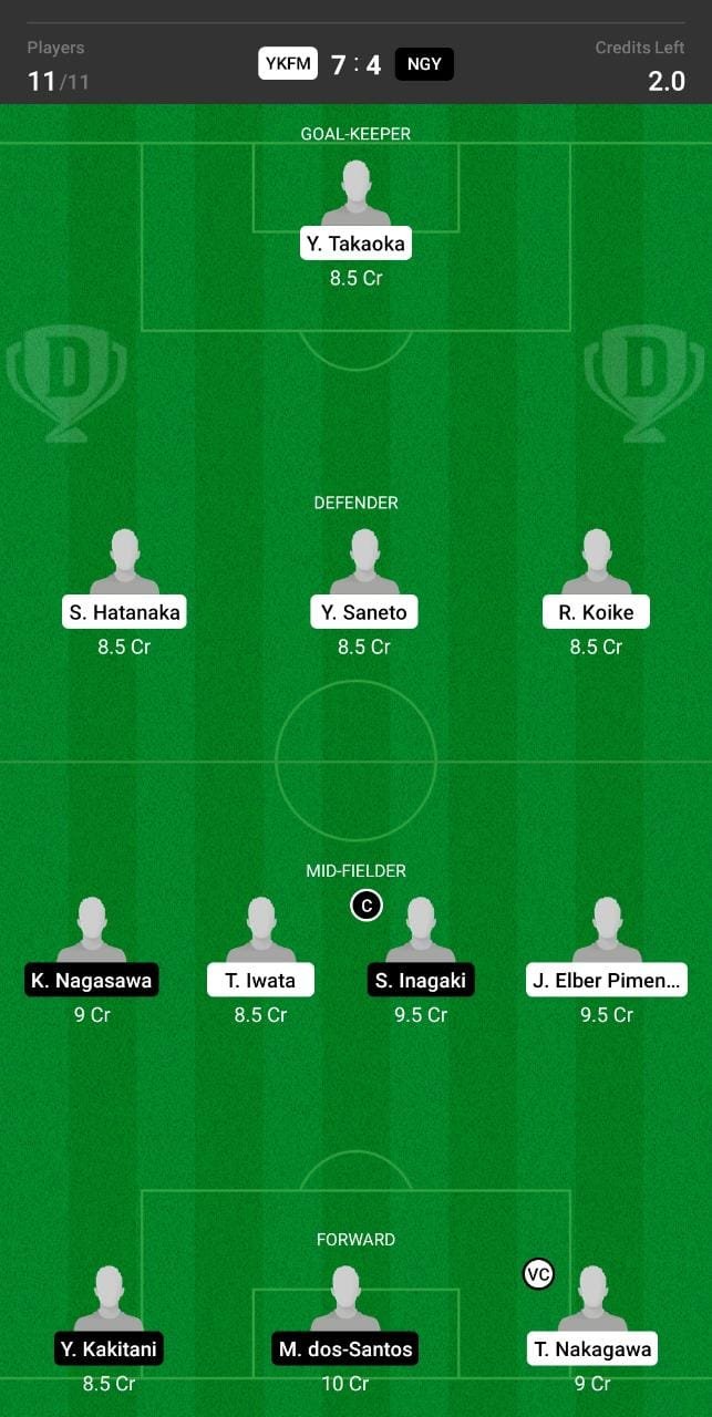 YKFM vs NGY Dream11 Team fantasy Prediction Japanese League