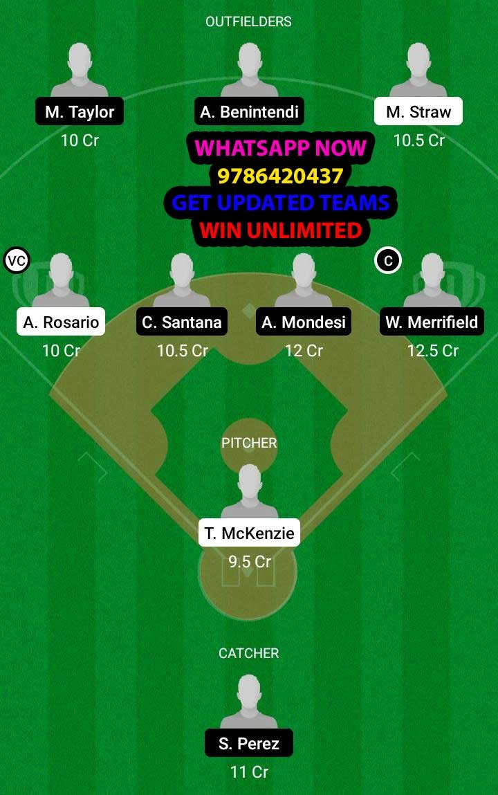 CLE vs KCR Dream11 Team fantasy Prediction MLB