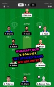 ENG vs IND 4th Test Match Dream11 Team fantasy Prediction