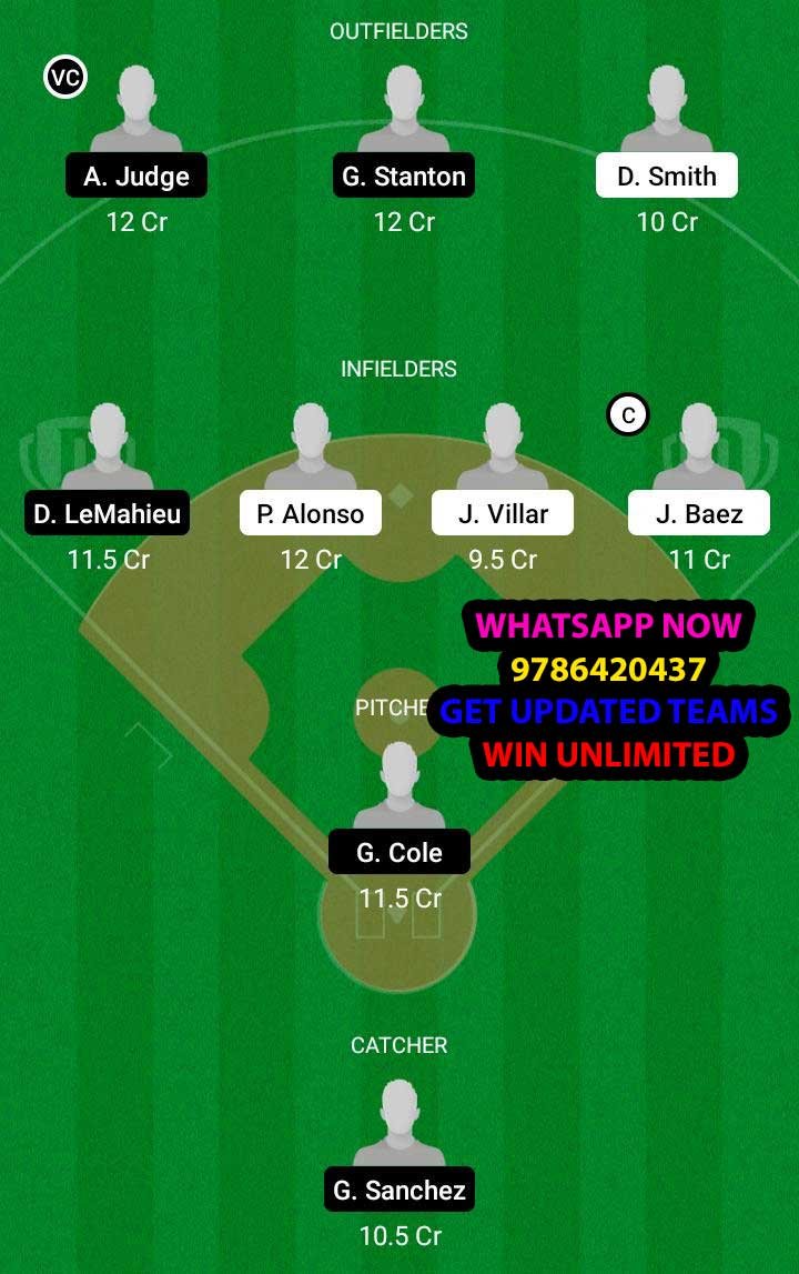 NYM vs NEY Dream11 Team fantasy Prediction MLB (2)