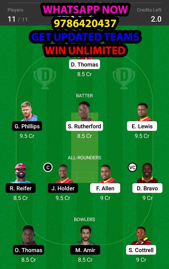 SKN vs BR 14th Match Dream11 Team fantasy Prediction Hero CPL T20