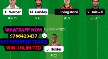 SRH vs RR 40th Match Dream11 Team fantasy Prediction: VIVO IPL