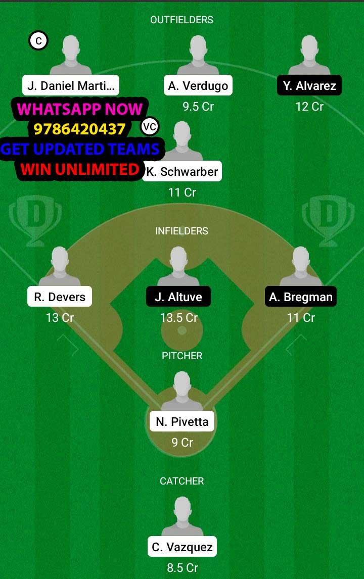 BRS vs HAS Dream11 Team fantasy Prediction MLB