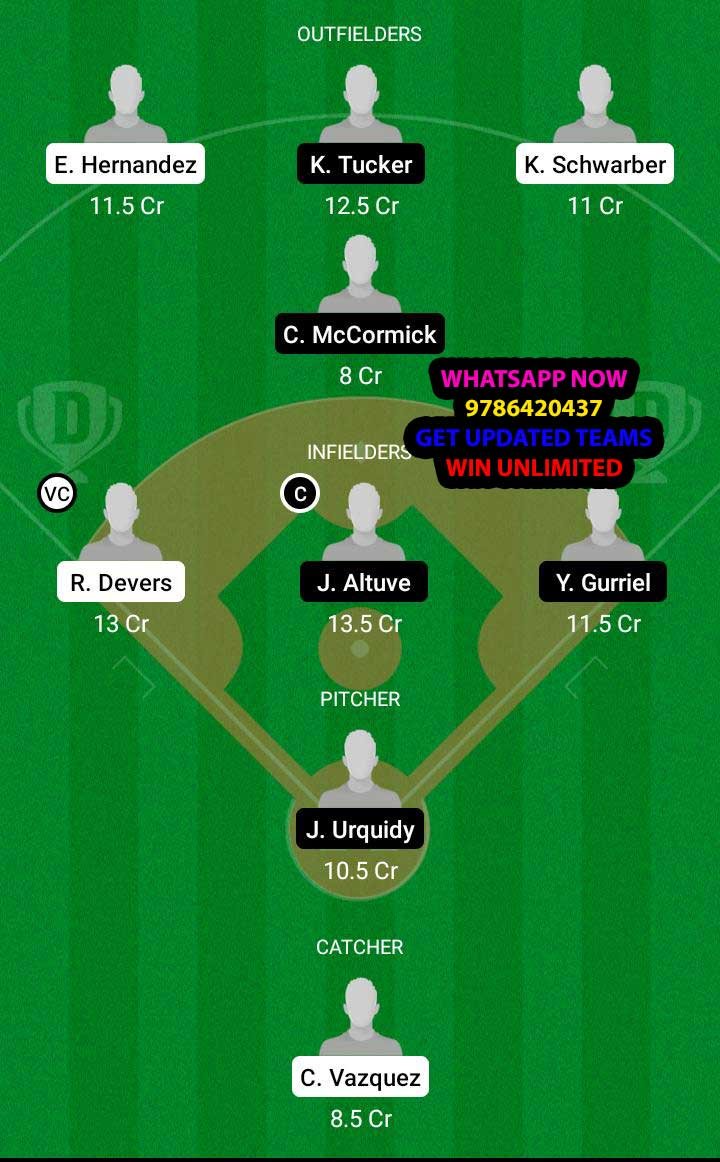 BRS vs HAS Dream11 Team fantasy Prediction MLB