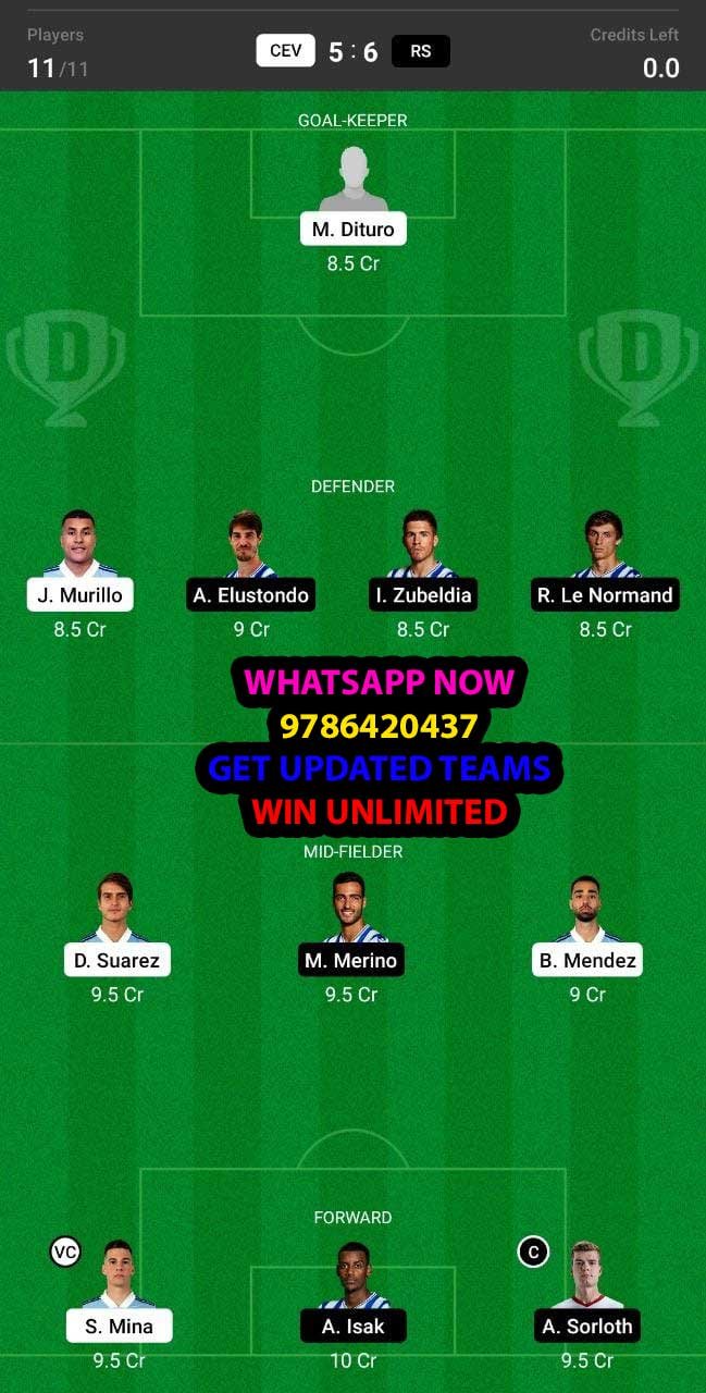 CEV vs RS Dream11 Team fantasy Prediction LaLiga Santander