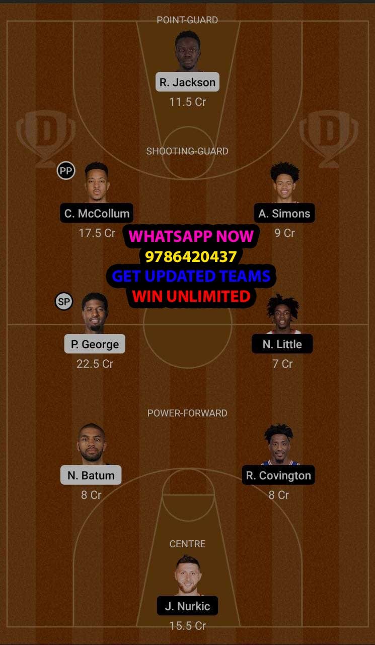 LAC vs POR Dream11 Team fantasy Prediction NBA (2)