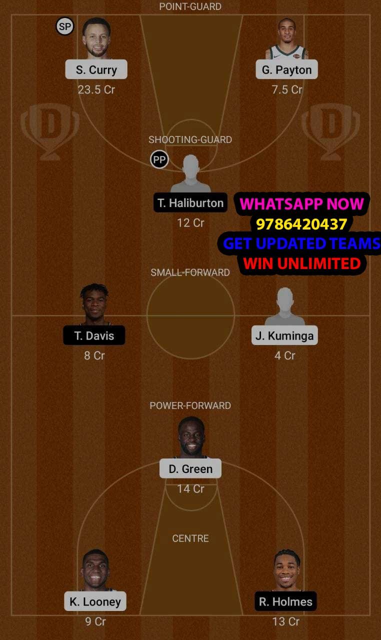 GSW vs SAC Dream11 Team fantasy Prediction NBA