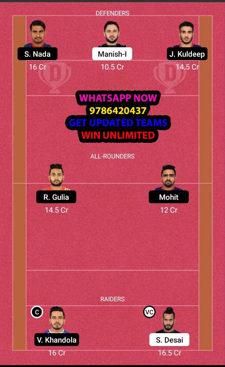 TEL vs HAR 18th Match Dream11 Team fantasy Prediction Vivo Pro Kabaddi