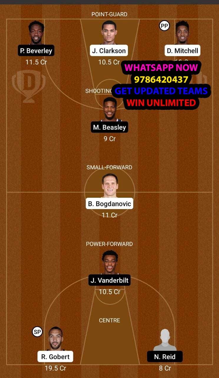 UTA vs MIN Dream11 Team fantasy Prediction NBA