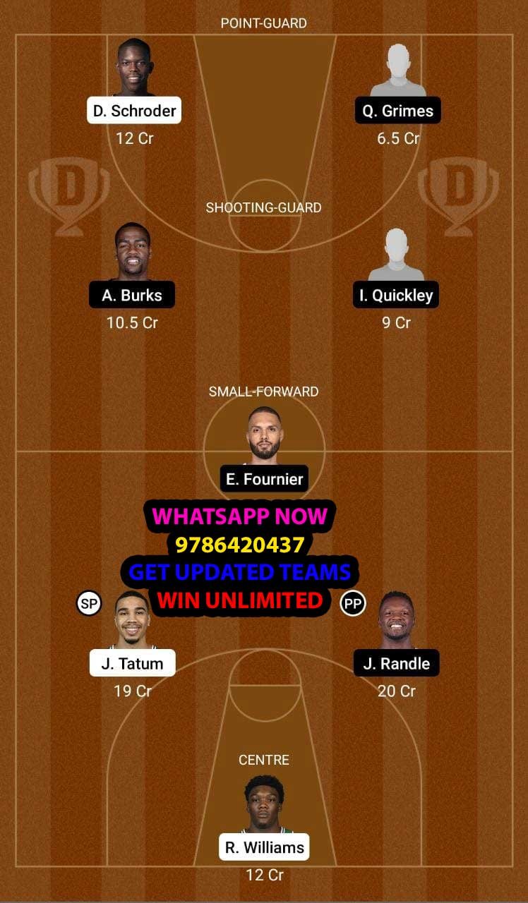 BOS vs NYK Dream11 Team fantasy Prediction NBA (2)