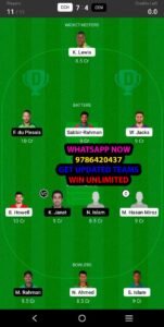 CCH vs COV 13th Match Dream11 Team fantasy Prediction Bangladesh T20 League