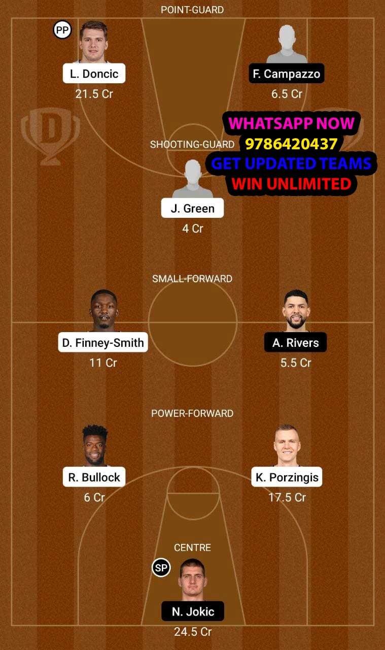 DAL vs DEN Dream11 Team fantasy Prediction NBA (2)