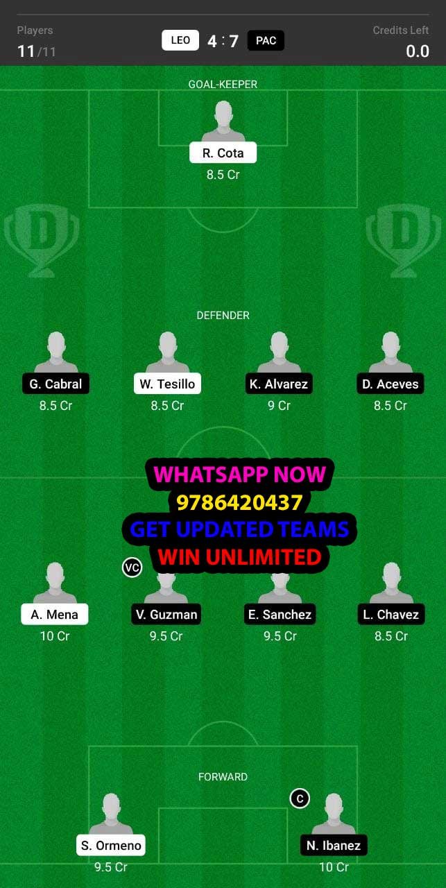 LEO vs PAC Dream11 Team fantasy Prediction Mexican League