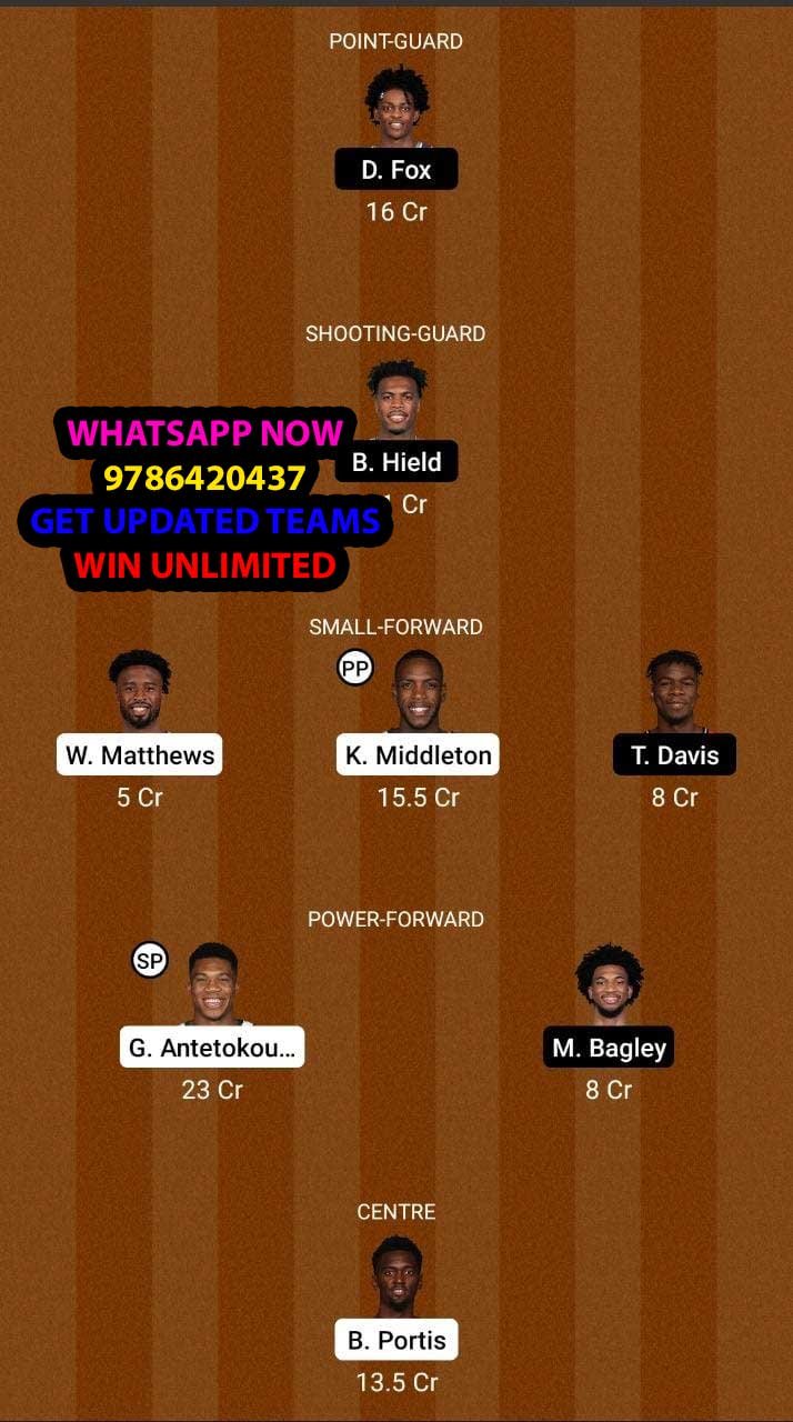 MIL vs SAC Dream11 Team fantasy Prediction NBA (2)