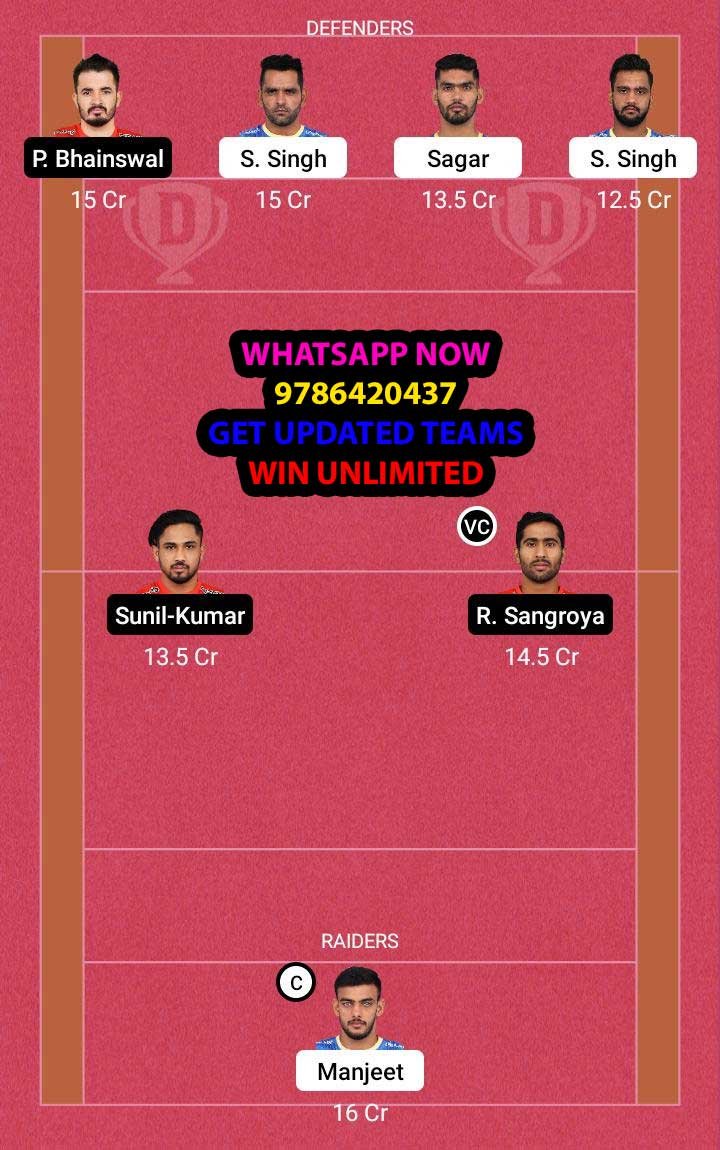 TAM vs GUJ 66th Match Dream11 Team fantasy Prediction Vivo Pro Kabaddi