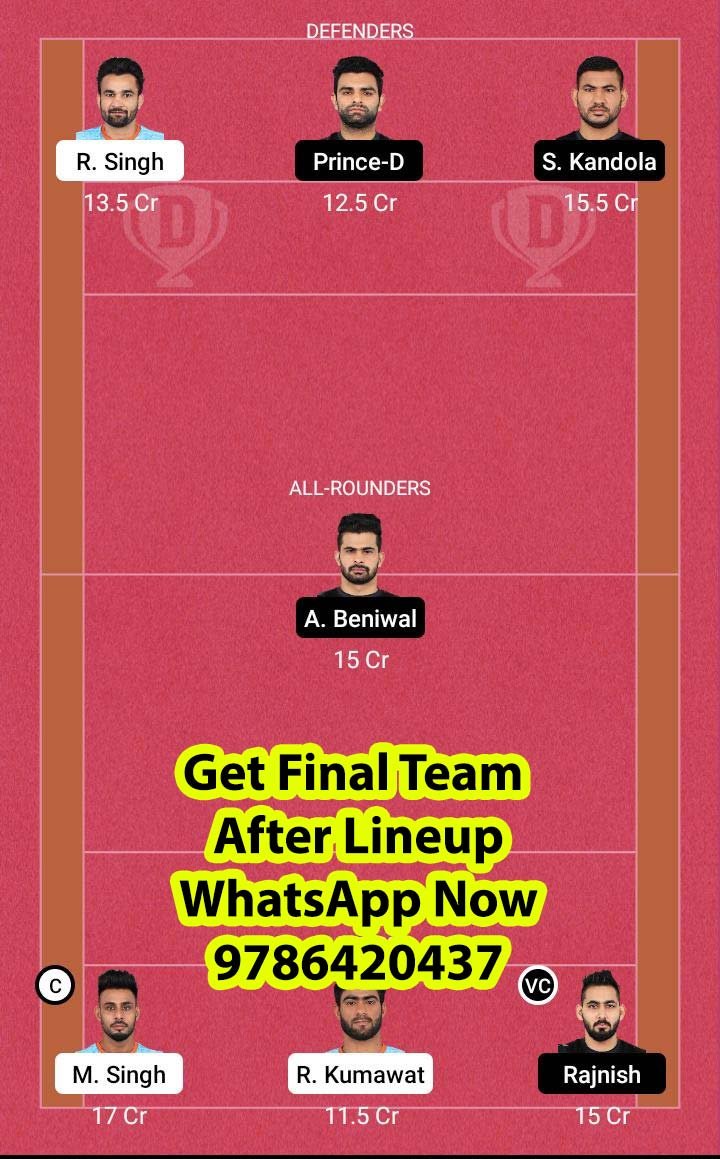 BEN vs TEL 102nd Match Dream11 Team fantasy Prediction Vivo Pro Kabaddi