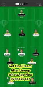 DOR vs LEV Dream11 Team fantasy Prediction Bundesliga