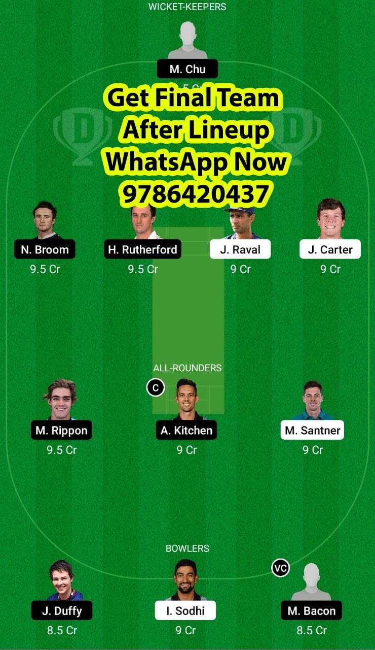 ND vs OV 25th Match Dream11 Team fantasy Prediction New Zealand Domestic One-Day Trophy