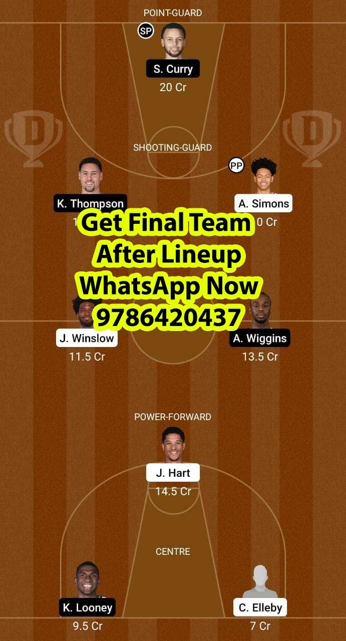 POR vs GSW Dream11 Team fantasy Prediction NBA (2)