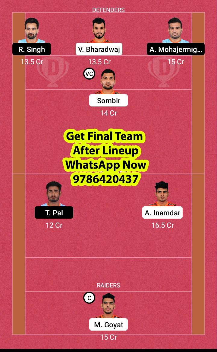 PUN vs BEN 127th Match Dream11 Team fantasy Prediction Vivo Pro Kabaddi