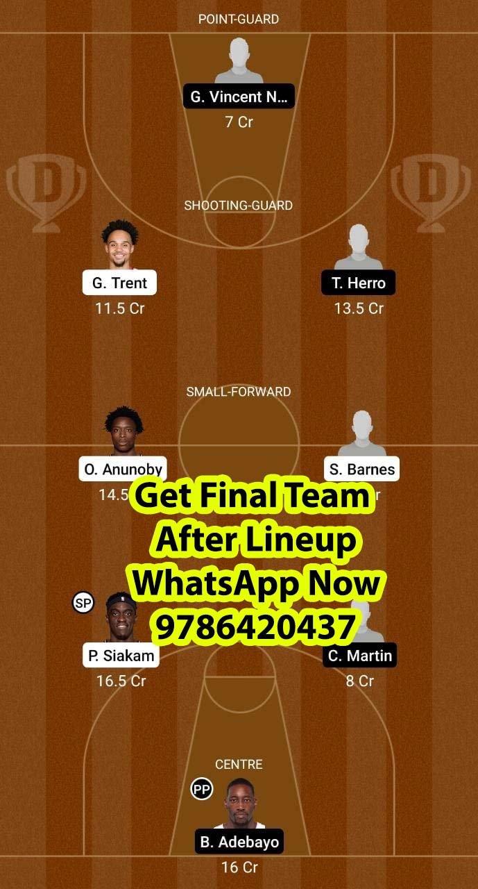 TOR vs MIA Dream11 Team fantasy Prediction NBA