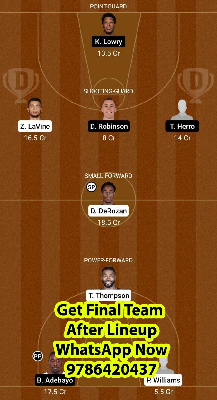 CHI vs MIA Dream11 Team fantasy Prediction NBA (2)