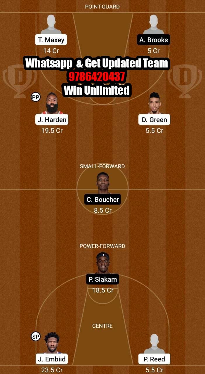 PHI vs TOR Dream11 Team fantasy Prediction NBA (3)