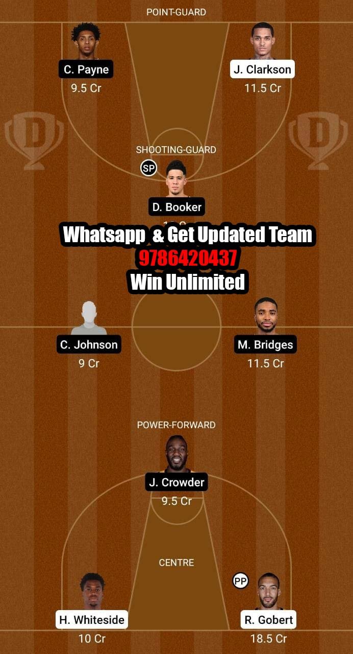 UTA vs PHX Dream11 Team fantasy Prediction NBA