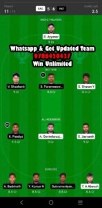 EAG vs PAT 40th Match Dream11 Team fantasy Prediction BYJU's Pondicherry T10