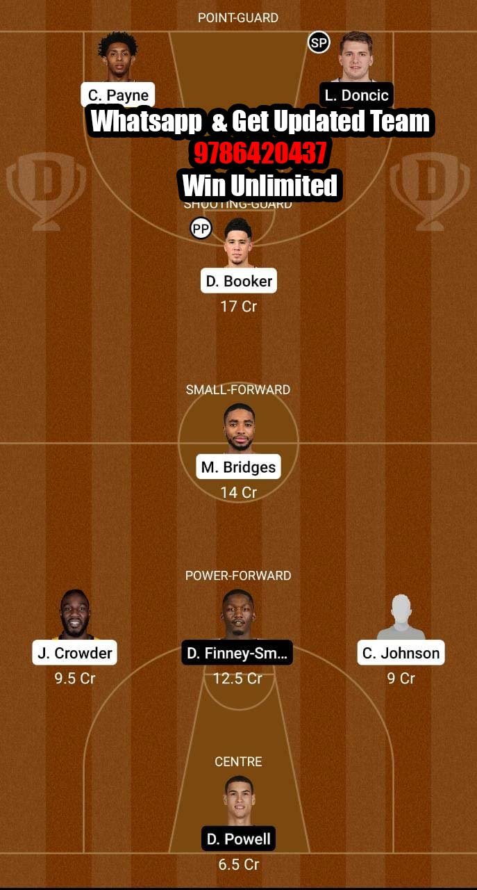 PHX vs DAL Dream11 Team fantasy Prediction NBA (4)