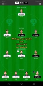 BOK vs RAN 16th Match Dream11 Team fantasy Prediction BYJU'S Jharkhand T20