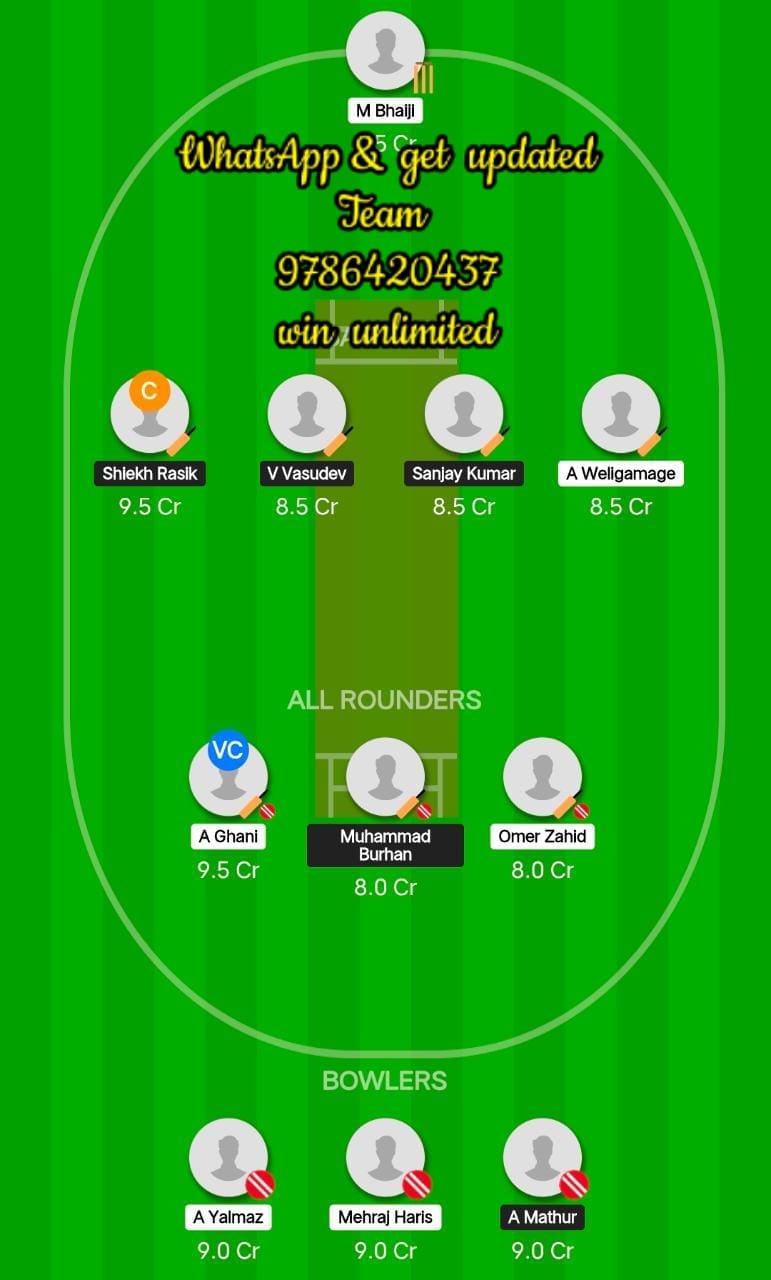 BUB vs COB 19th Match Dream11 Team fantasy Prediction FanCode ECS T10 - Hungary