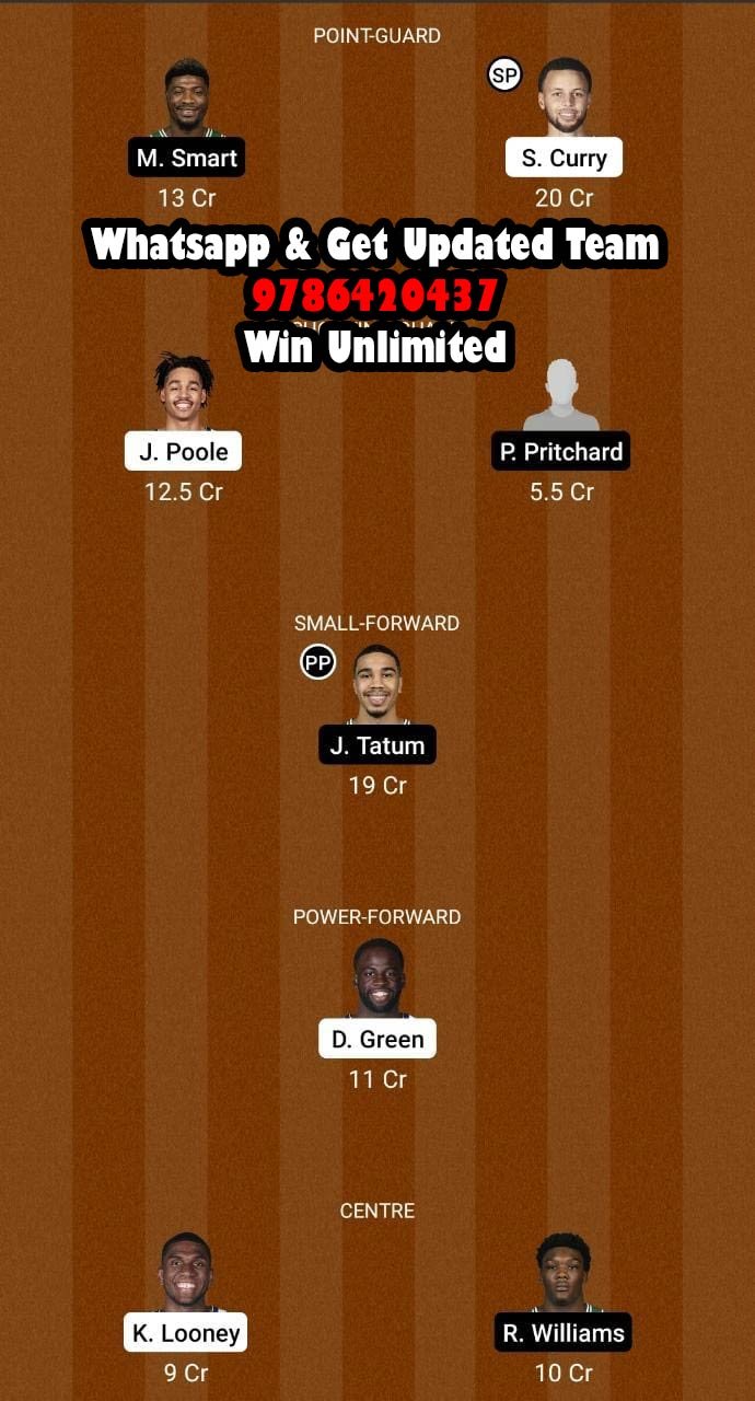 GSW vs BOS Dream11 Team fantasy Prediction NBA (2)