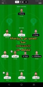 RAN vs JAM 14th Match Dream11 Team fantasy Prediction BYJU'S Jharkhand T20