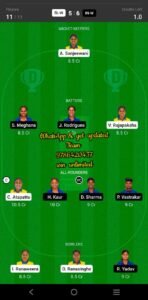 SL-W vs IN-W 3rd T20I Match Dream11 Team fantasy Prediction AVRPay News Cup