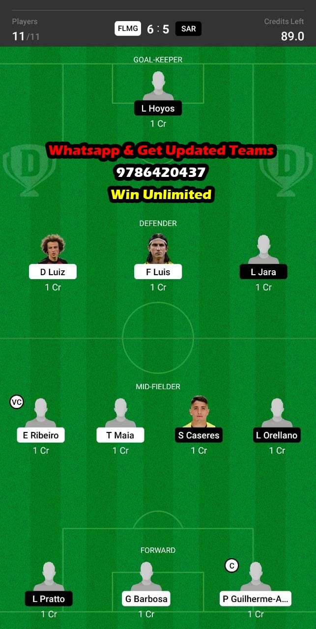 FLMG vs SAR Dream11 Team fantasy Prediction Conmebol Libertadores